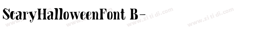ScaryHalloweenFont B字体转换